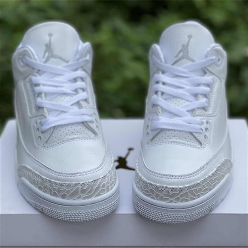 Jordan AJ3 “Triple White” Sneaker 136064-111 - DesignerGu