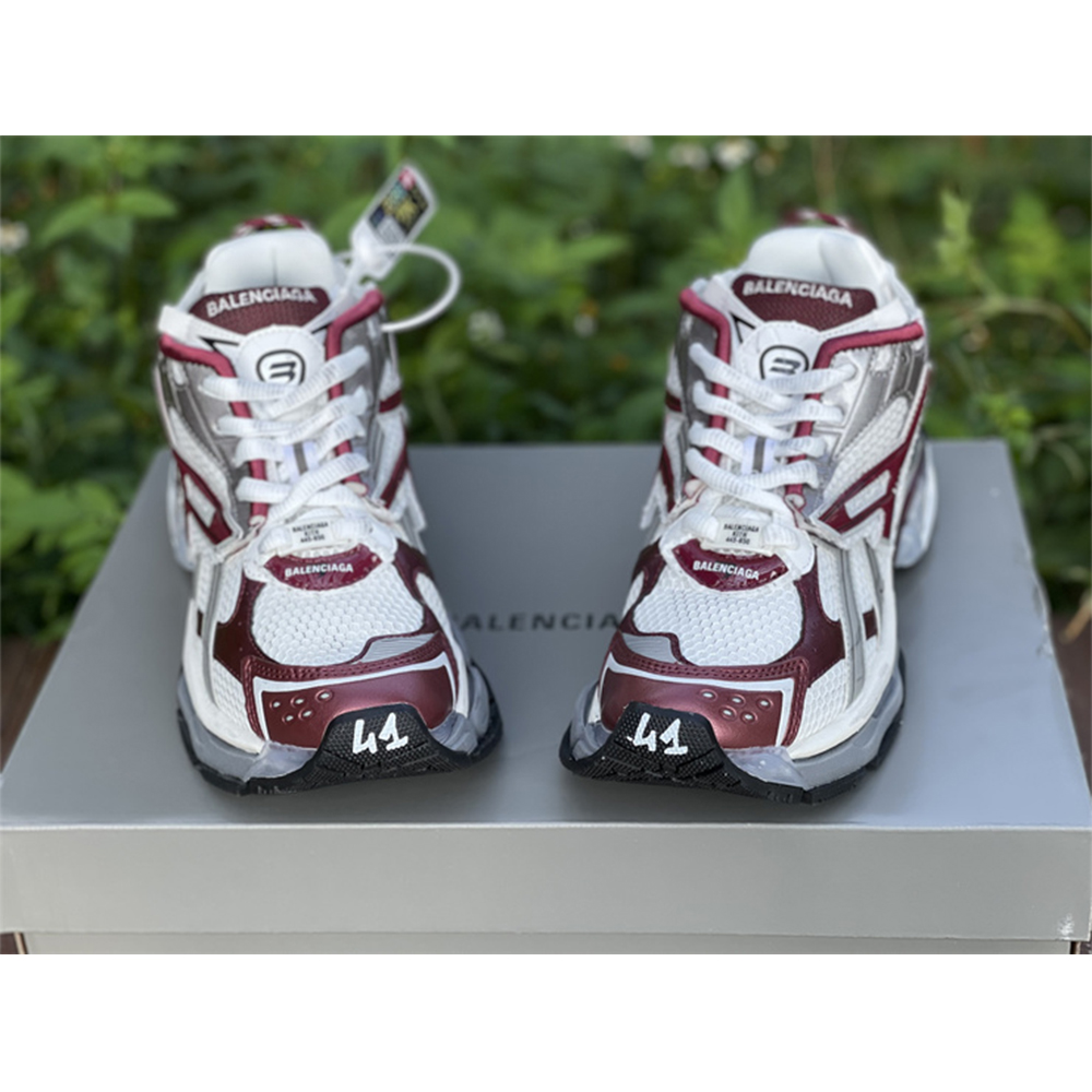 Balenciaga Runner Sneaker In Burgundy - DesignerGu