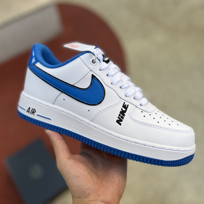 Nike Low Sneaker Air Force 1 '07 LV8 White Blue  - DesignerGu