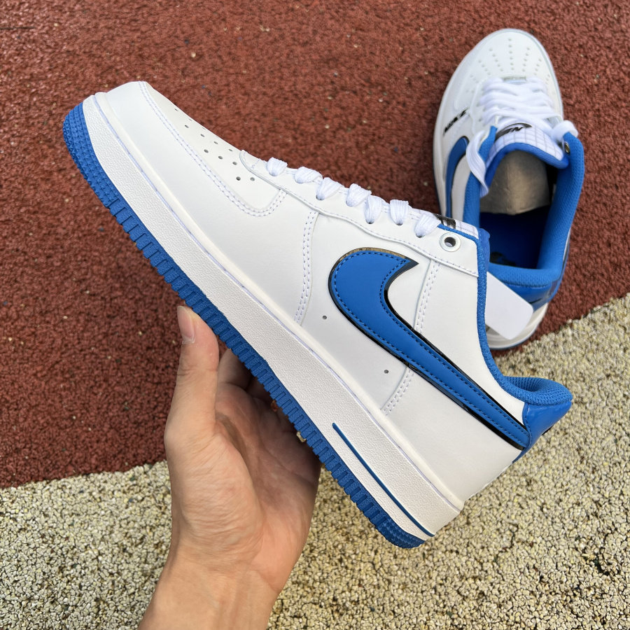 Nike Low Sneaker Air Force 1 '07 LV8 White Blue  - DesignerGu