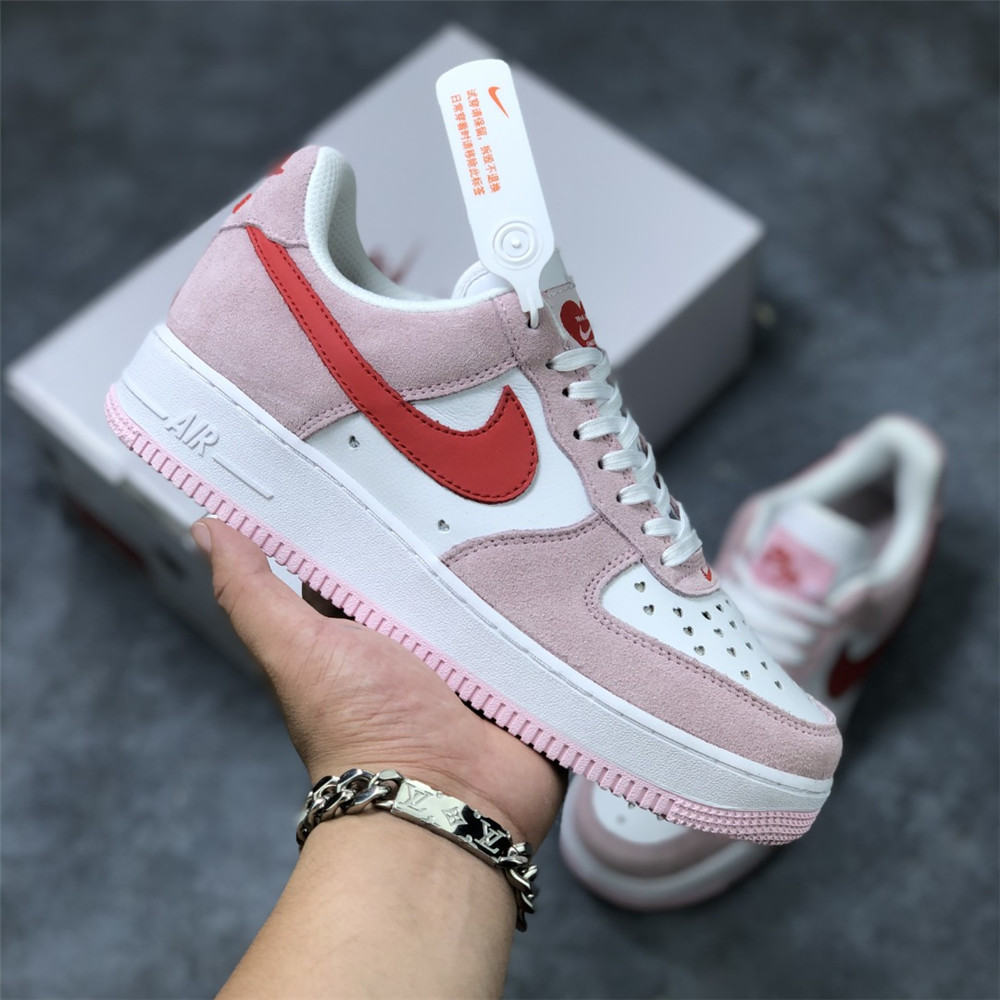 Nike Air Force Pink Valentine Sneaker - DesignerGu