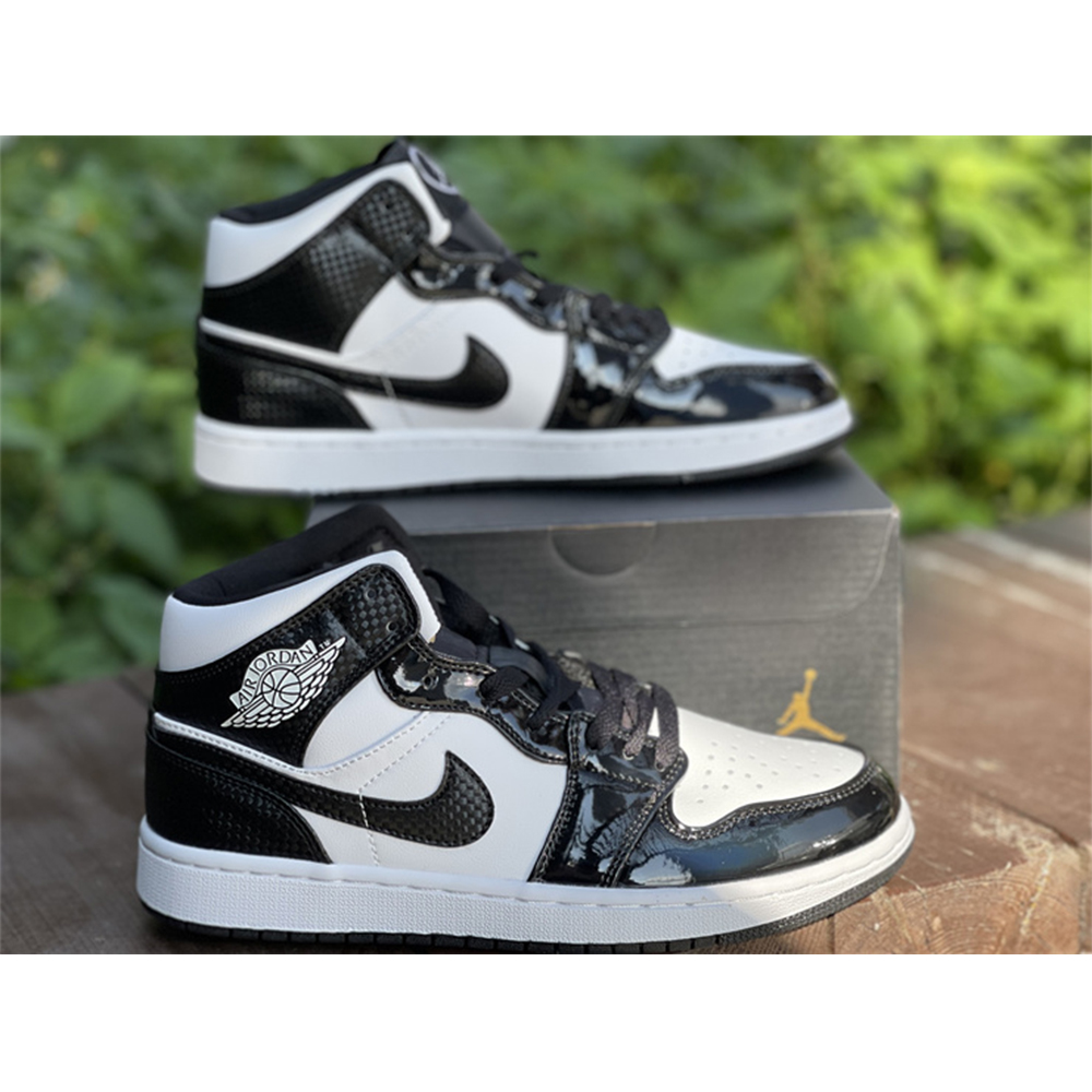 Jordan AJ 1 Mid Oreo Sneakers - DesignerGu