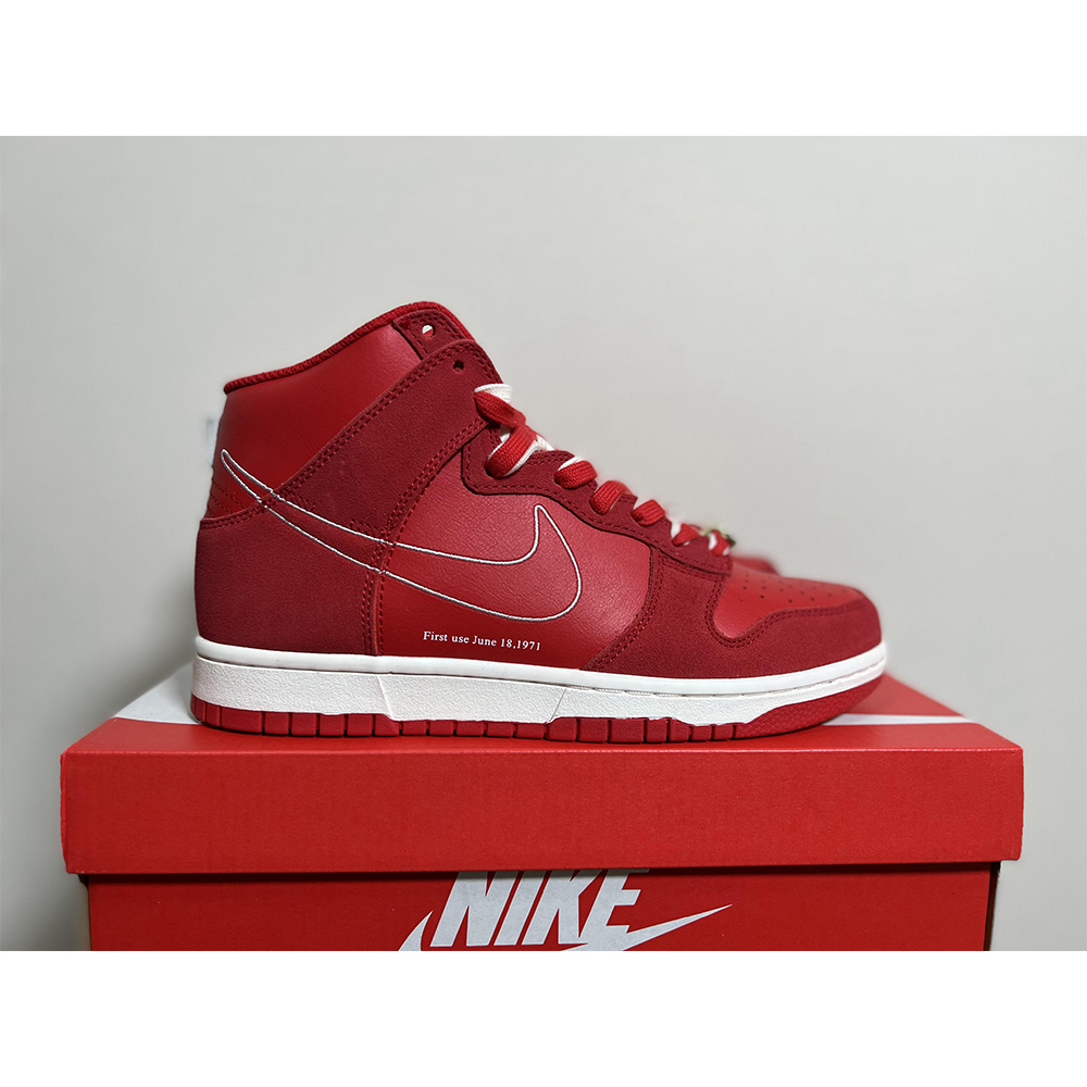 Nike Dunk High First Use Red Sneaker - DesignerGu