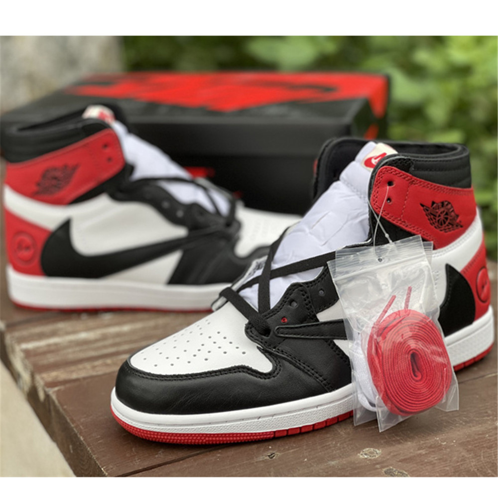 Jordan AJ1 Sneaker In Red&Black DH3227  - DesignerGu