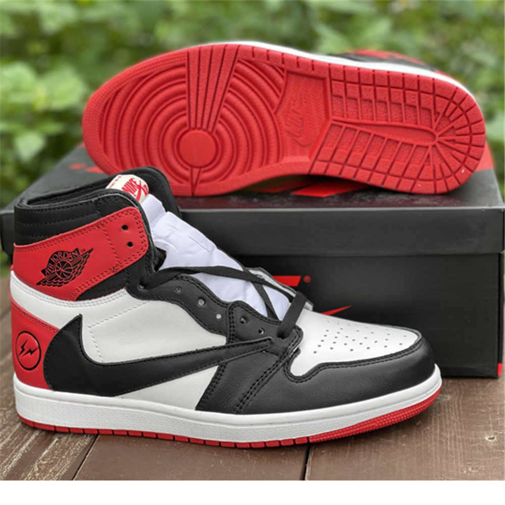 Jordan AJ1 Sneaker In Red&Black DH3227  - DesignerGu