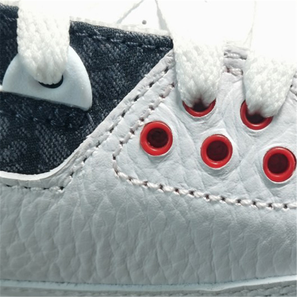 Jordan AJ3 SE-T JP Denim Fire Red Sneaker - DesignerGu