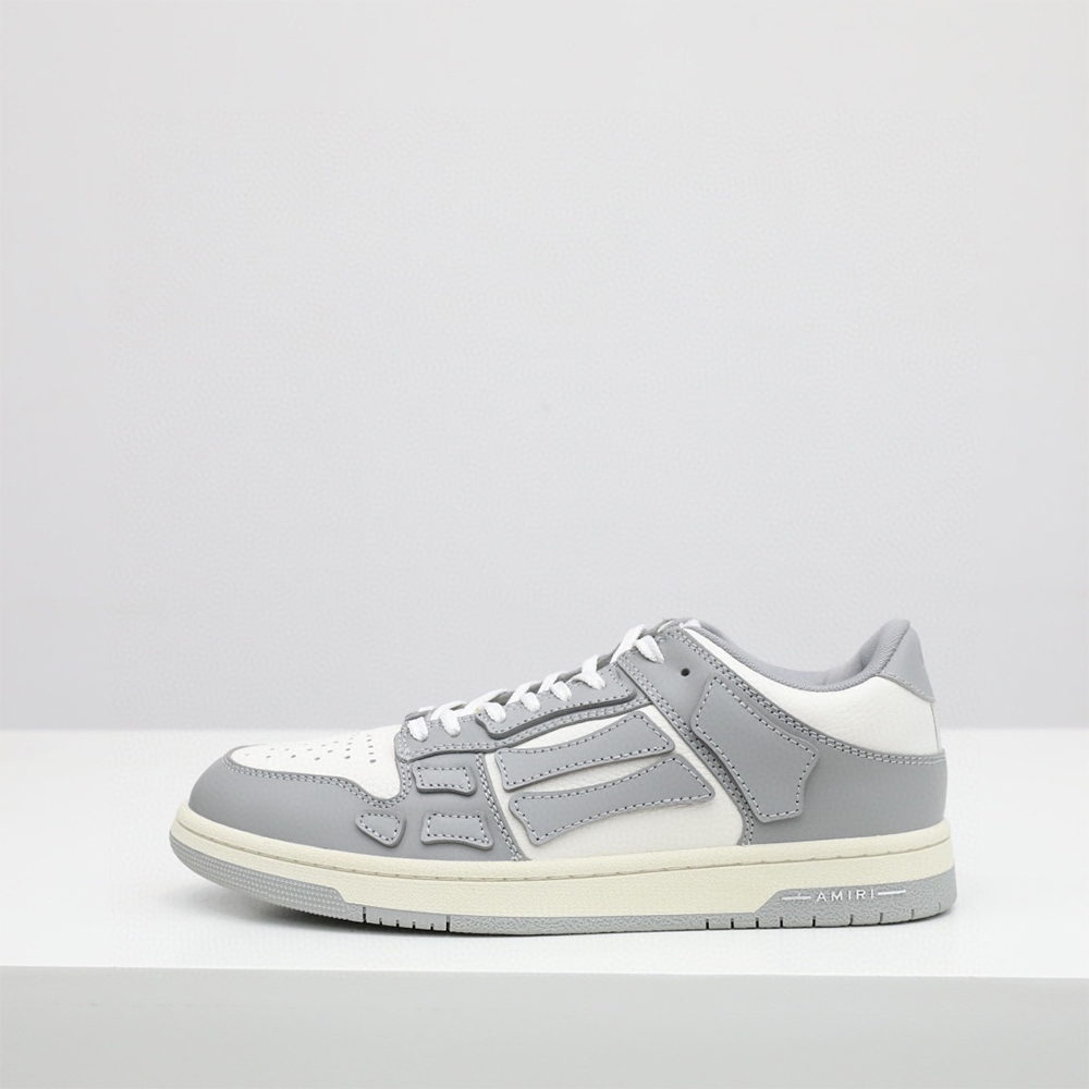 Amiri Skel-Top Low Sneaker Gray/White - DesignerGu