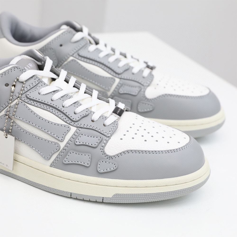 Amiri Skel-Top Low Sneaker Gray/White - DesignerGu