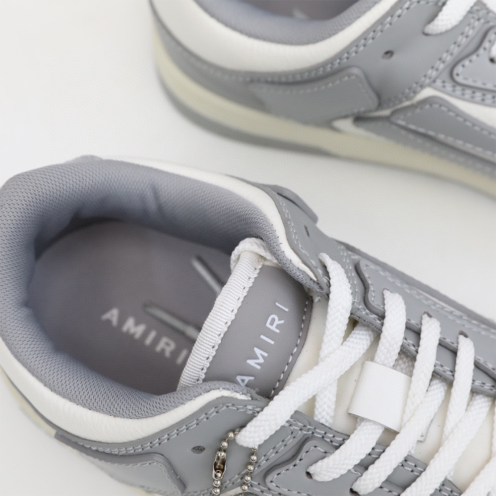 Amiri Skel-Top Low Sneaker Gray/White - DesignerGu