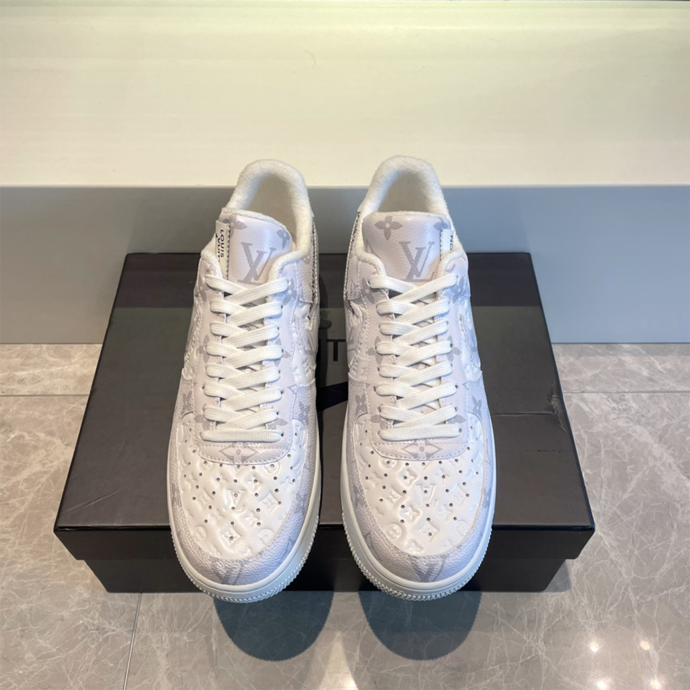 Louis Vuitton X Nike Air Force 1 Sneaker In Beige - DesignerGu