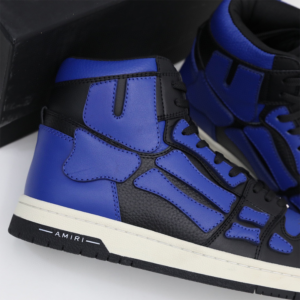 Amiri Skel-Top Hi Sneaker Black/Blue - DesignerGu