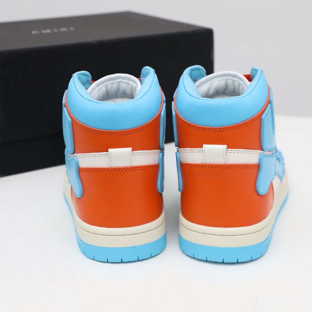 Amiri Skel-Top Hi Sneaker Blue/Orange - DesignerGu