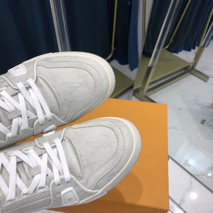 Louis Vuitton Trainer Sneaker In Beige(Upon uk size)  - DesignerGu