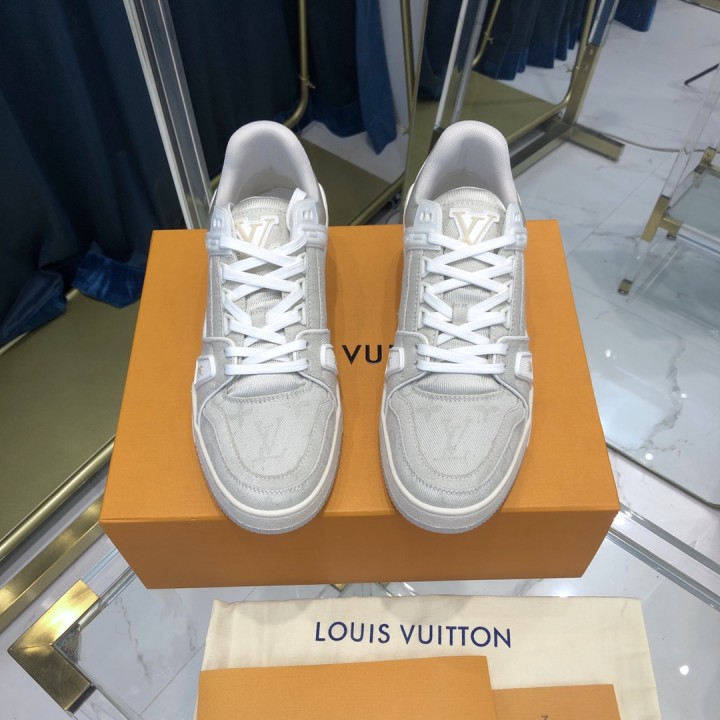 Louis Vuitton Trainer Sneaker In Beige(Upon uk size)  - DesignerGu