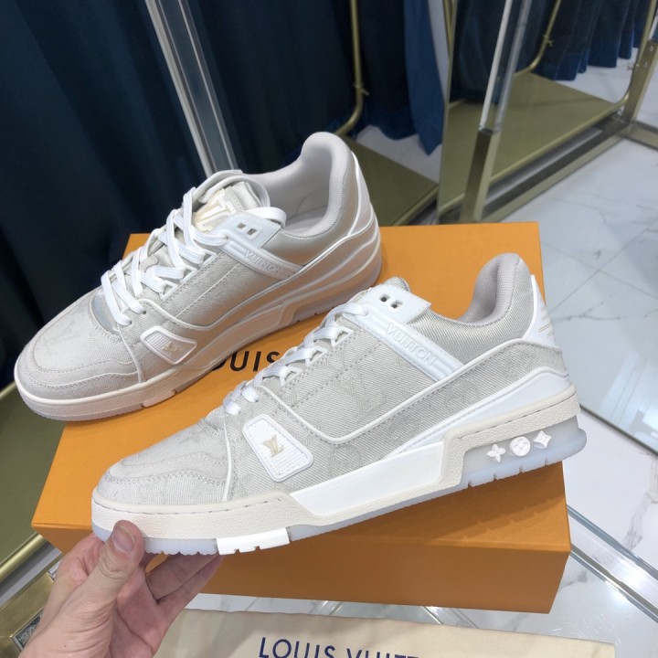 Louis Vuitton Trainer Sneaker In Beige(Upon uk size)  - DesignerGu