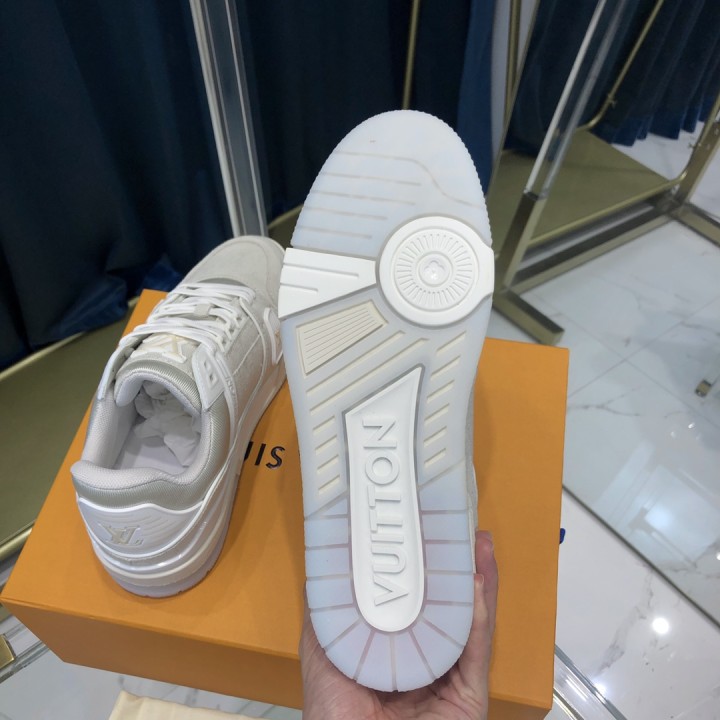 Louis Vuitton Trainer Sneaker In Beige(Upon uk size)  - DesignerGu