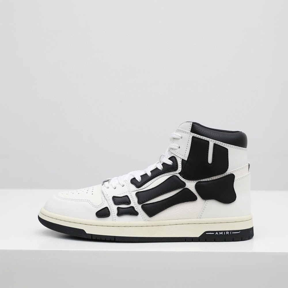 Amiri Skel-Top Hi Sneaker Black/White - DesignerGu