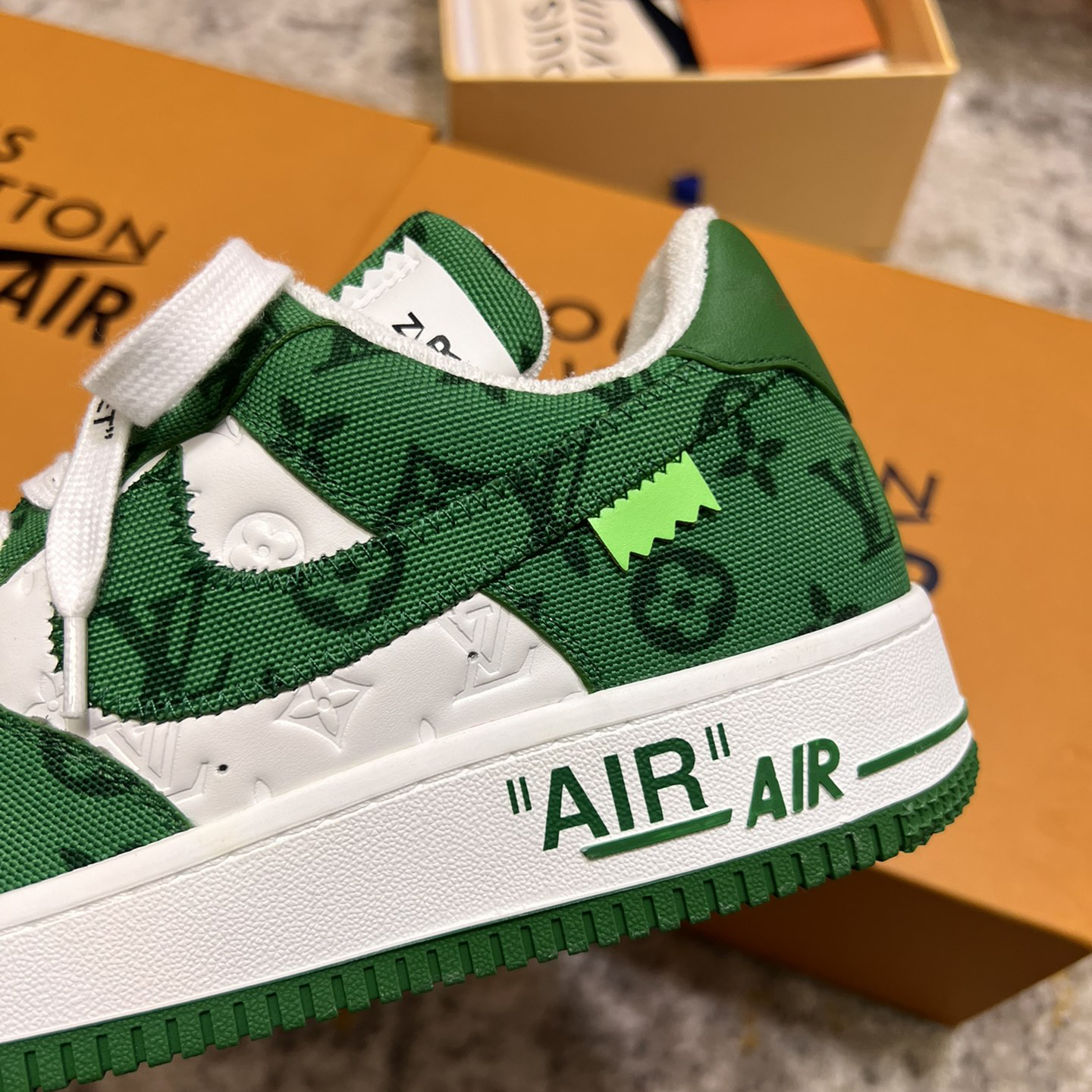 Louis Vuitton X Nike Air Force 1 Sneaker In Green - DesignerGu