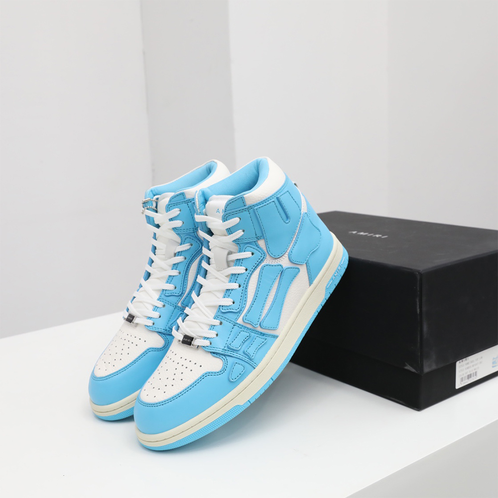 Amiri Skel-Top Hi Sneaker Blue/White - DesignerGu