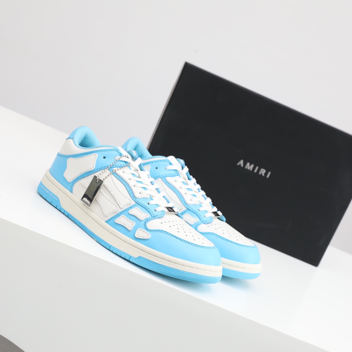 Amiri Skel-Top Low Sneaker Blue/White - DesignerGu