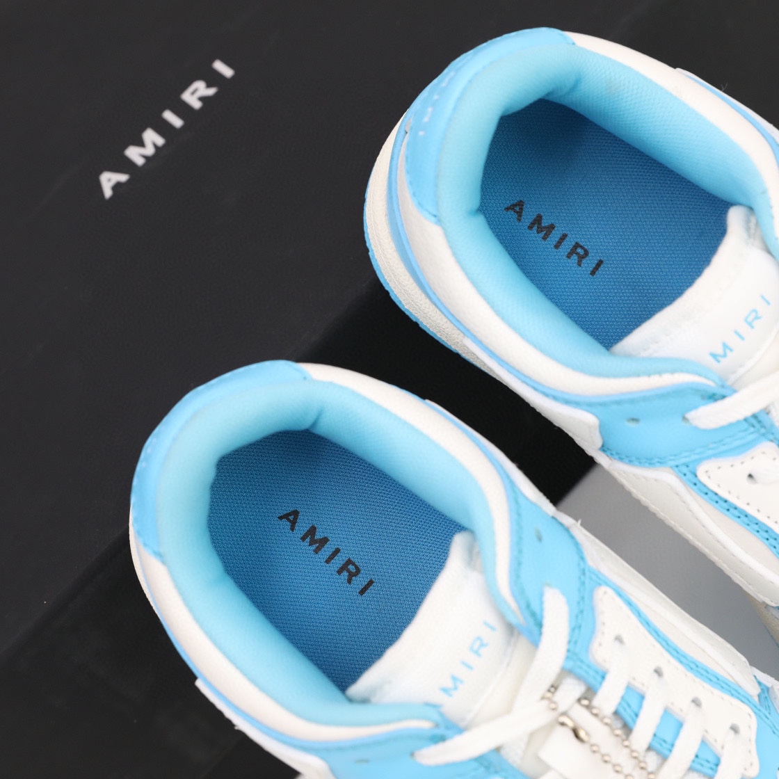 Amiri Skel-Top Low Sneaker Blue/White - DesignerGu