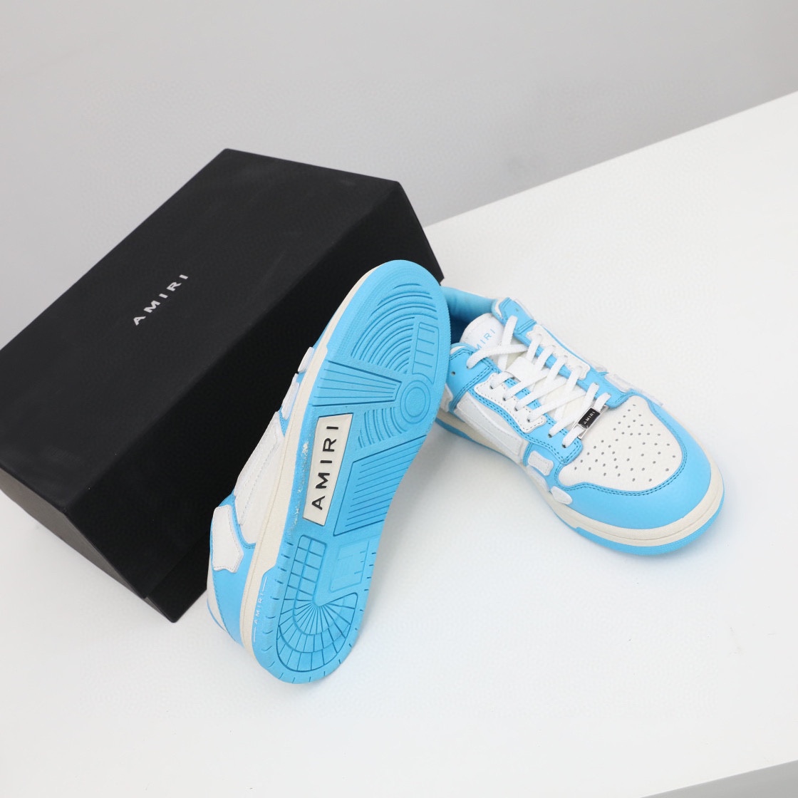 Amiri Skel-Top Low Sneaker Blue/White - DesignerGu