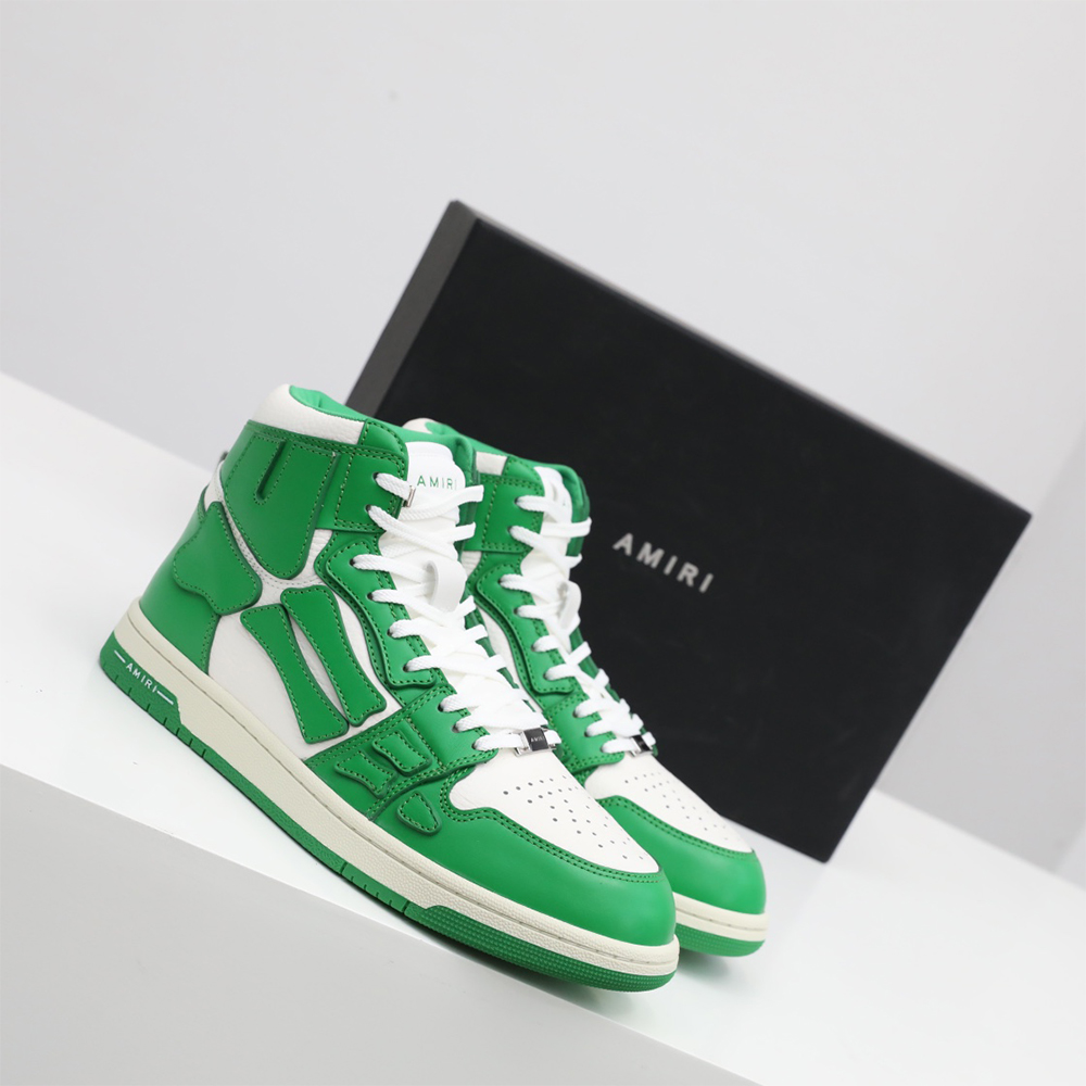 Amiri Skel-Top Hi Sneaker Green/White - DesignerGu