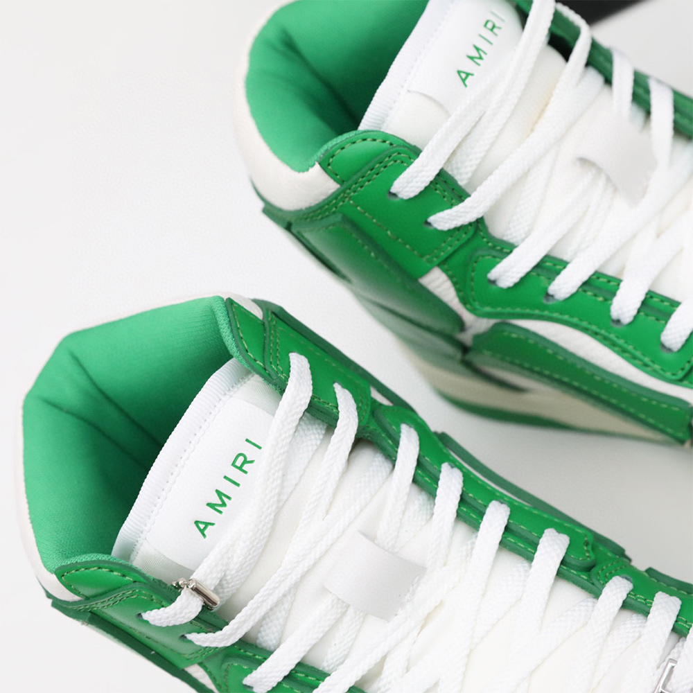 Amiri Skel-Top Hi Sneaker Green/White - DesignerGu