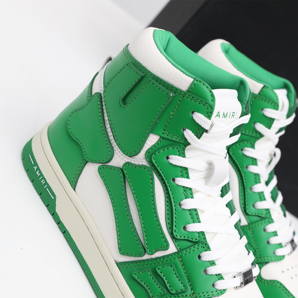 Amiri Skel-Top Hi Sneaker Green/White - DesignerGu