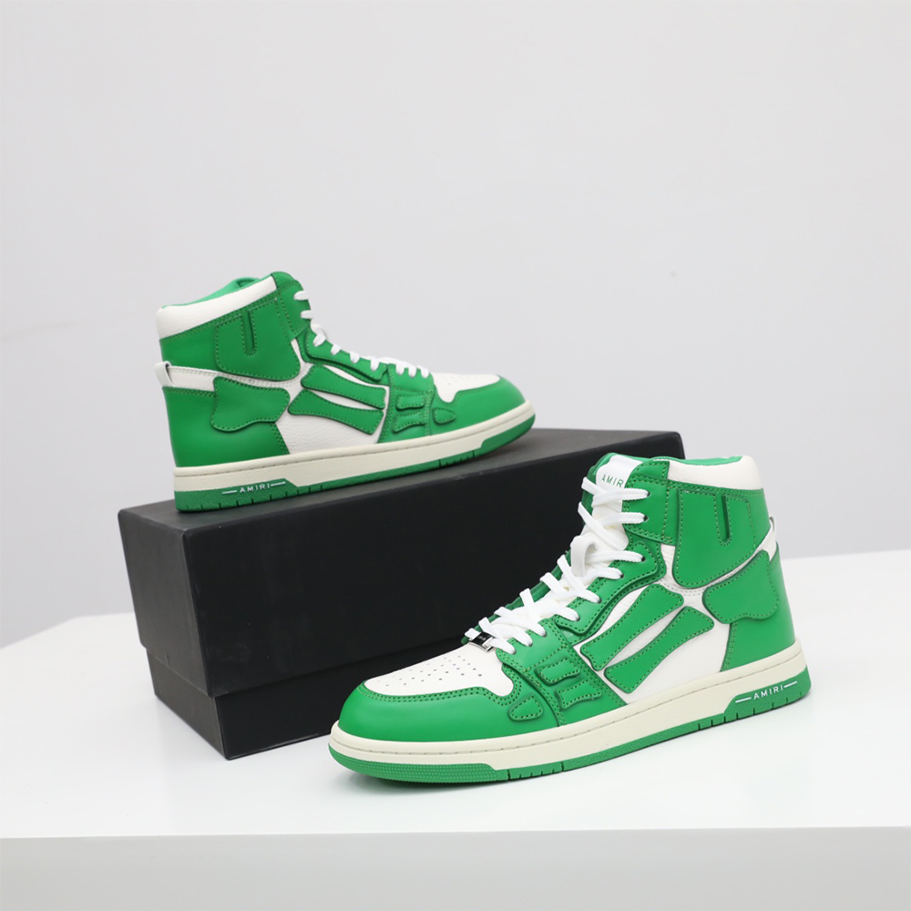 Amiri Skel-Top Hi Sneaker Green/White - DesignerGu