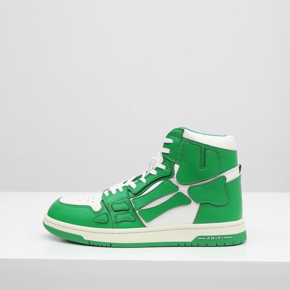 Amiri Skel-Top Hi Sneaker Green/White - DesignerGu