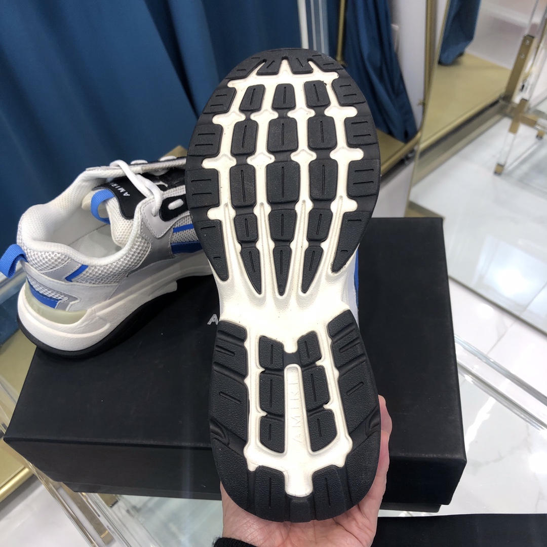 Amiri Bone Runner White & Blue - DesignerGu