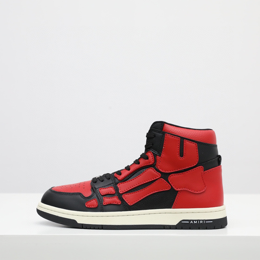 Amiri Skel-Top Hi Sneaker Red/Black - DesignerGu