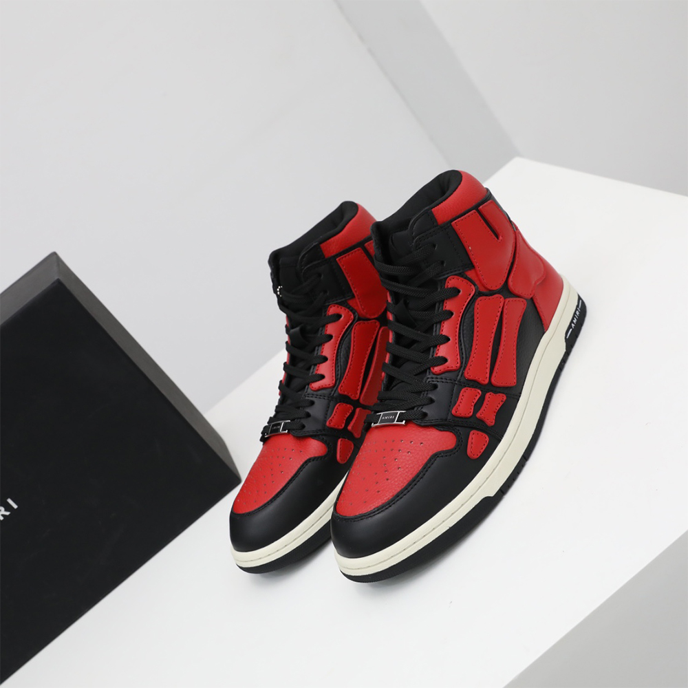 Amiri Skel-Top Hi Sneaker Red/Black - DesignerGu