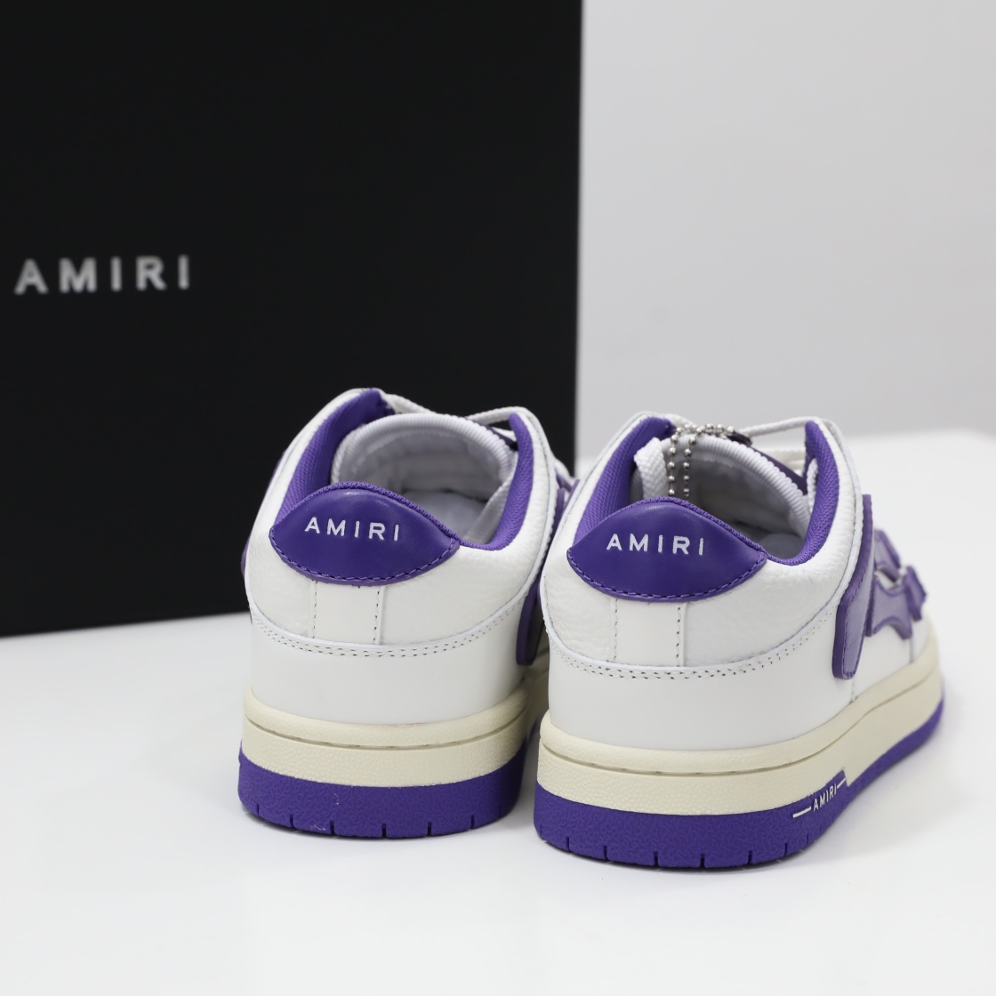 Amiri Skel-Top Low Sneaker Purple/White - DesignerGu