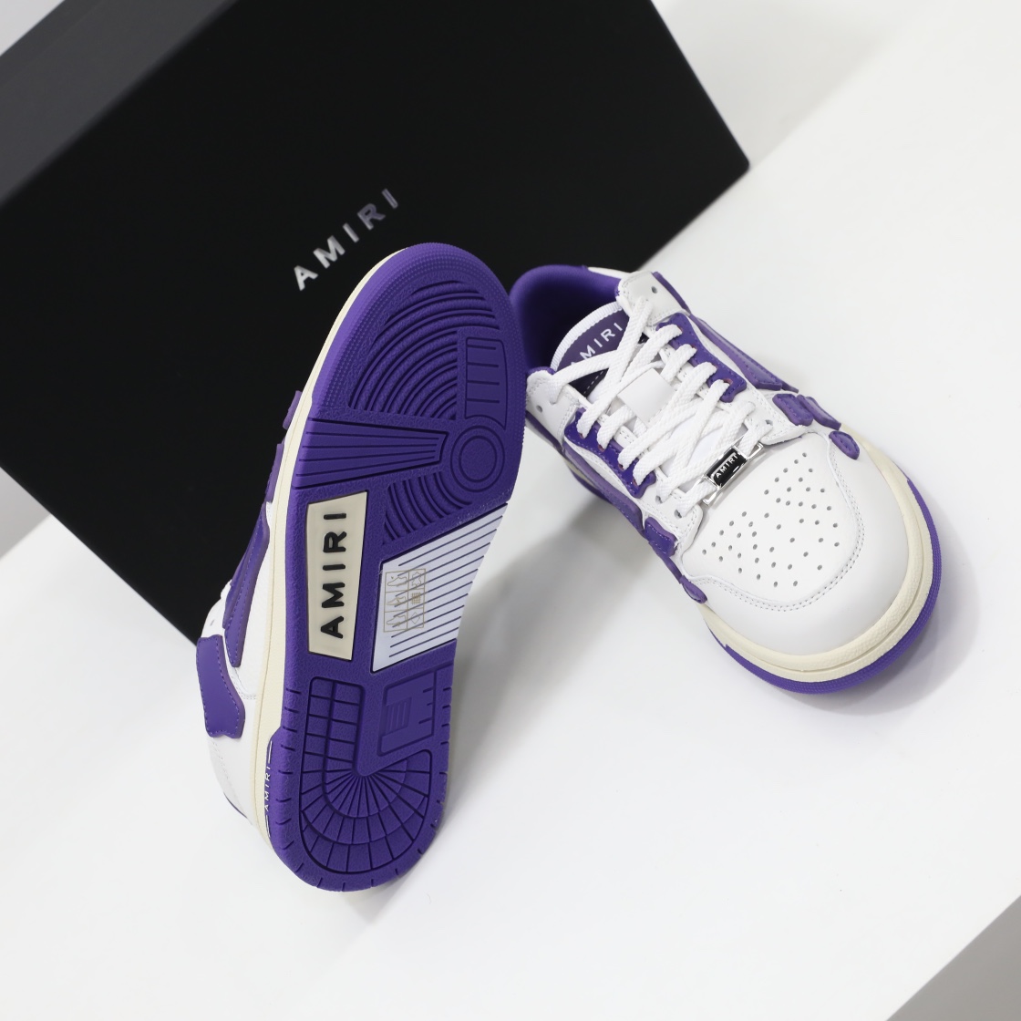 Amiri Skel-Top Low Sneaker Purple/White - DesignerGu