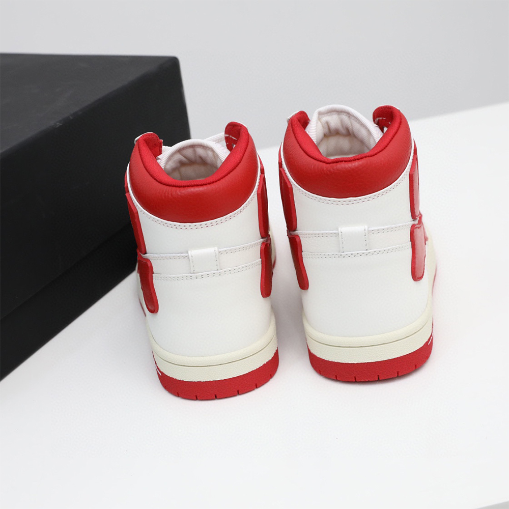 Amiri Skel-Top Hi Sneaker Red/White - DesignerGu