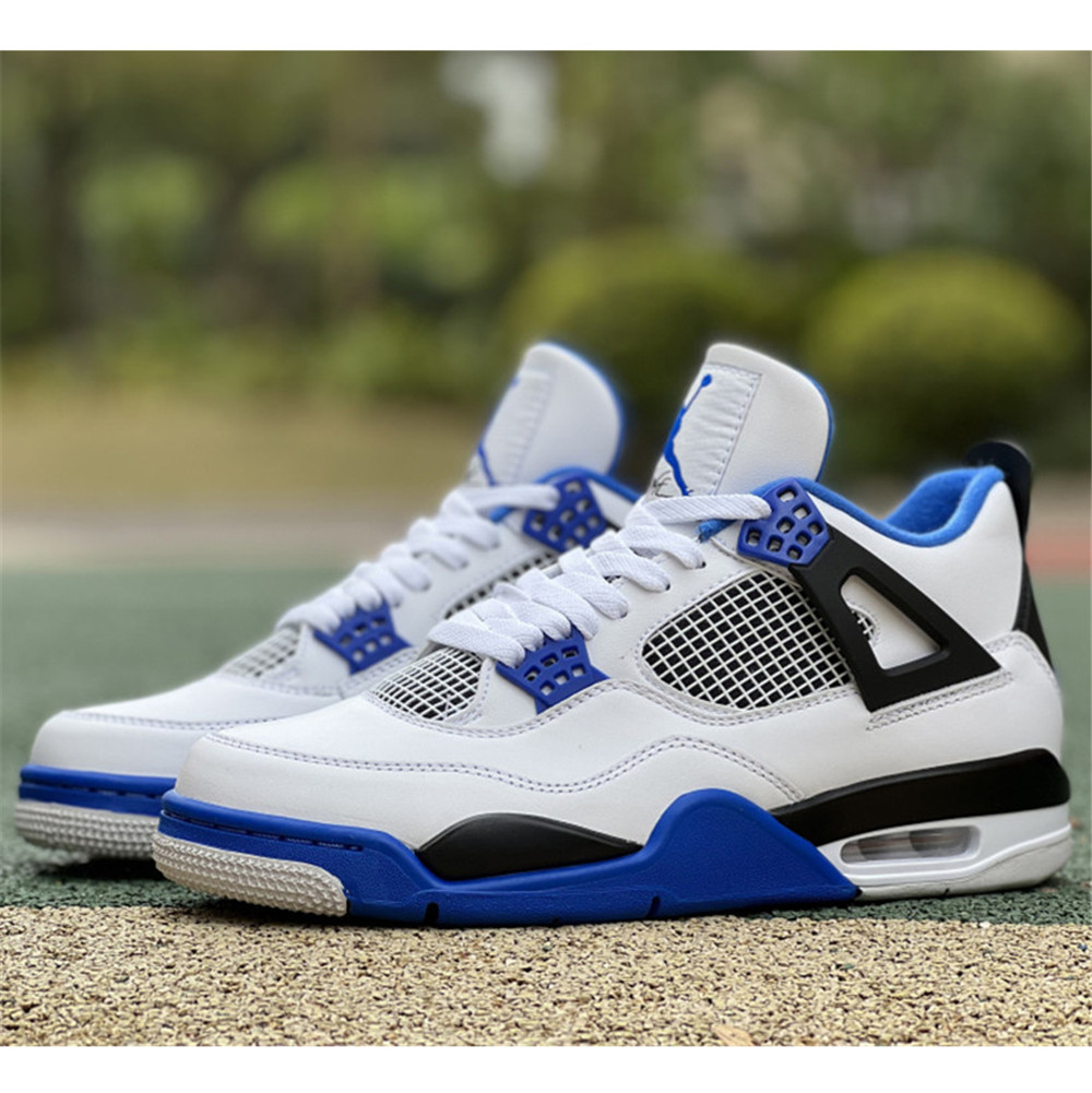 Nike Air Jordan 4 Retro White Motorsports Sneaker - DesignerGu