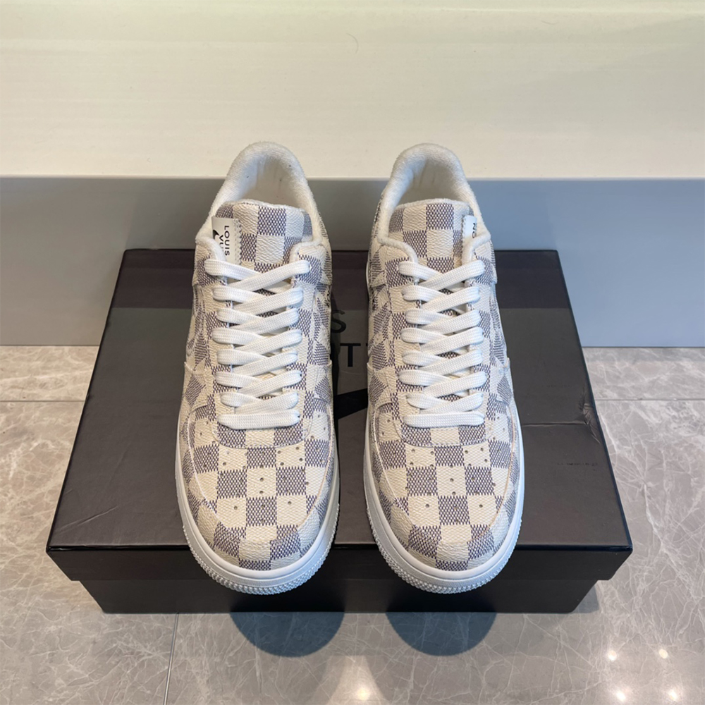 Louis Vuitton X Nike Air Force 1 Damier Sneaker - DesignerGu