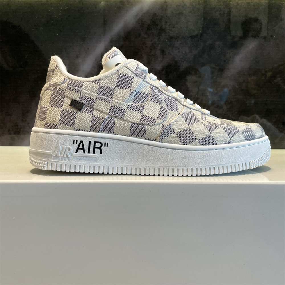 Louis Vuitton X Nike Air Force 1 Damier Sneaker - DesignerGu