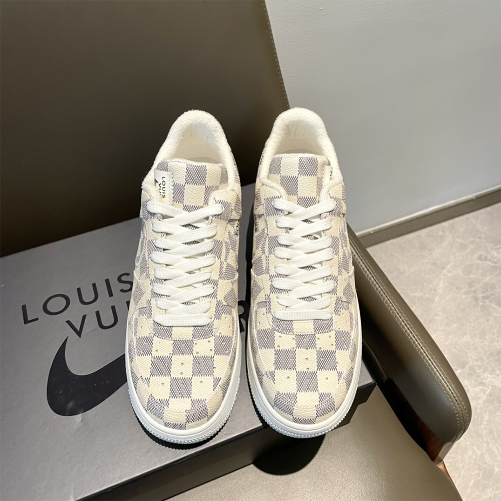 Louis Vuitton X Nike Air Force 1 Damier Sneaker - DesignerGu