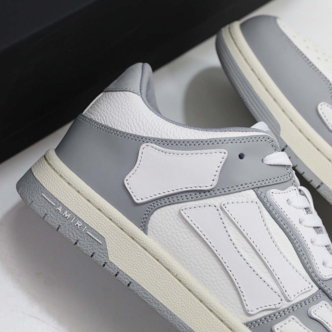 Amiri Skel-Top Low Sneaker Grey/White - DesignerGu