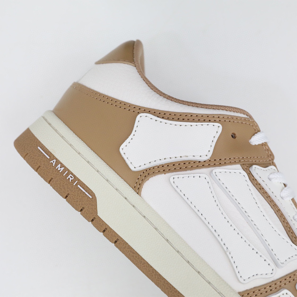 Amiri Skel-Top Low Sneaker Brown/White - DesignerGu