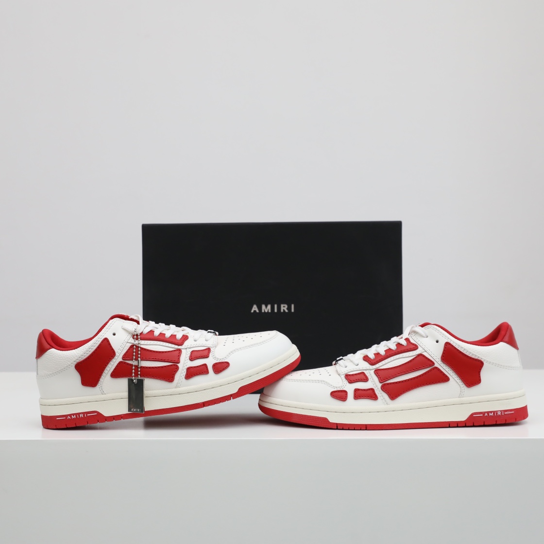 Amiri Skel-Top Low Sneaker Red/White - DesignerGu