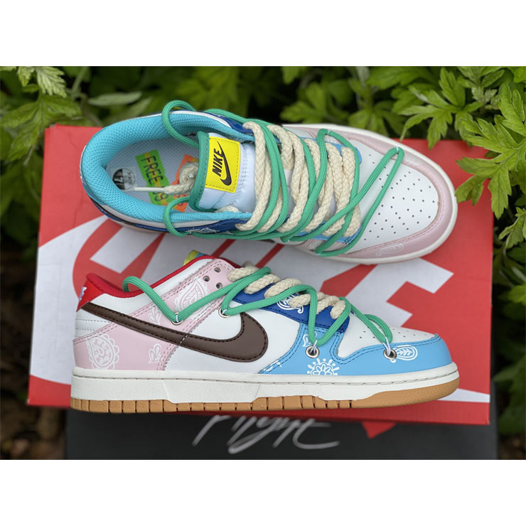 Nike Dunk Colorful Cashew Nuts Low Sneaker CZ 2496-100 - DesignerGu