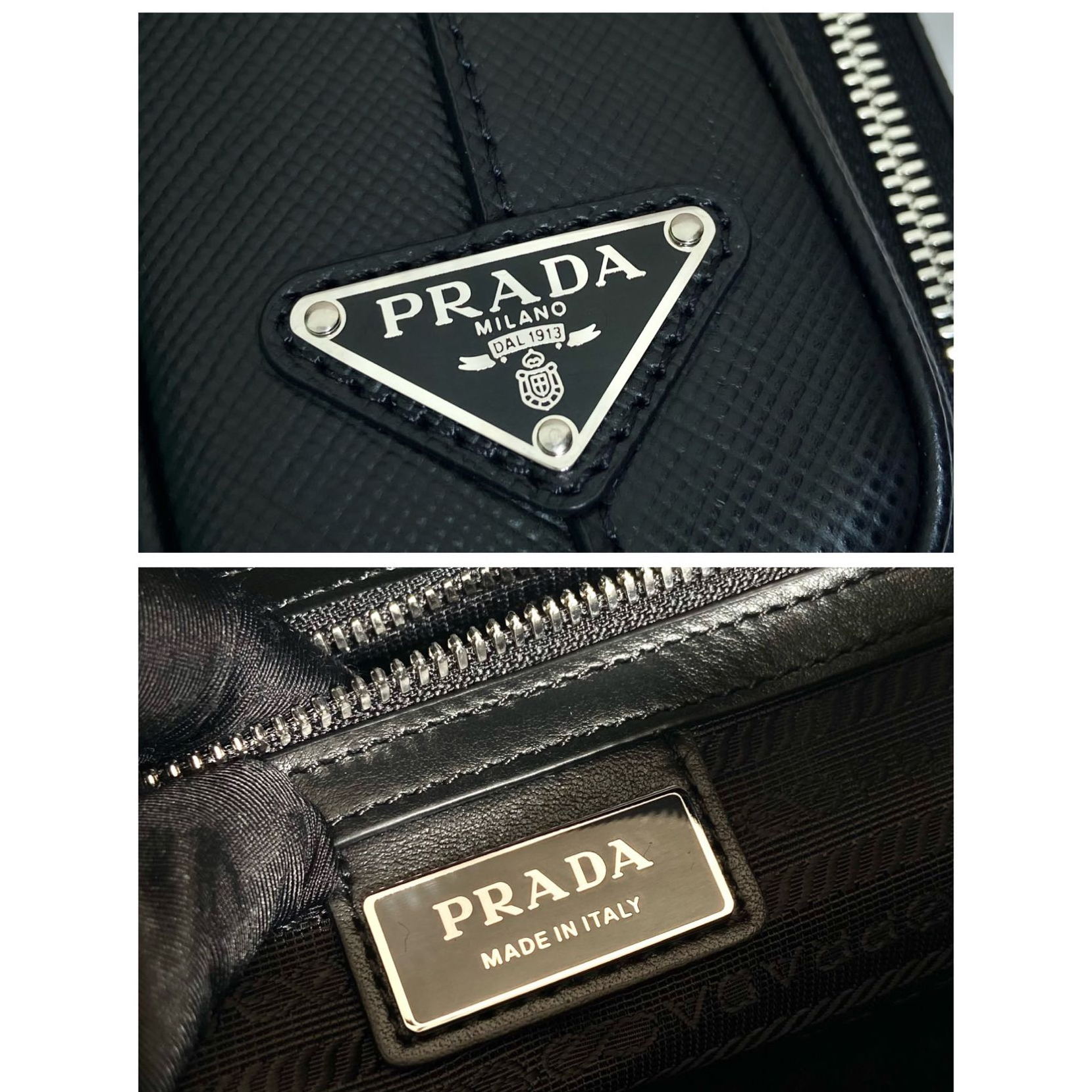 Prada Saffiano Leather Shoulder Bag(24-18-6cm) - DesignerGu