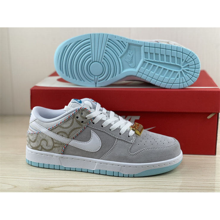 Nike Dunk Low “White Barber Shop” Sneaker  DH7614-500 - DesignerGu