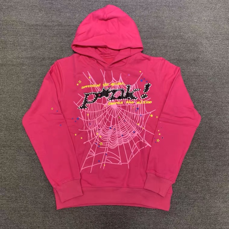 Sp5der P*NK Hoodie Pink - DesignerGu