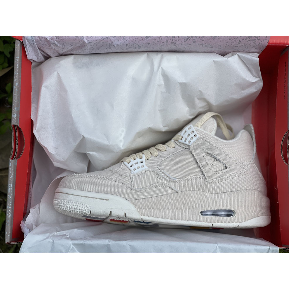 Air Jordan 4 WMNS “Canvas” DQ4909-100 - DesignerGu