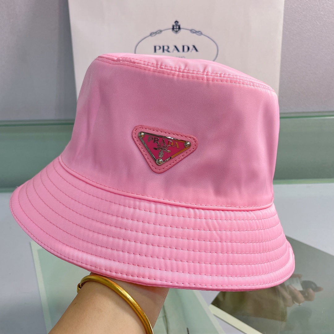 Prada Canvas Bucket Hat - DesignerGu